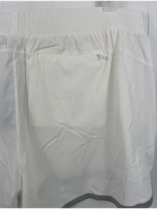 Traj3ctory Lightweight White Shorts With Gray Trim Elastic Waistband Womens XXL - Picture 5 of 10